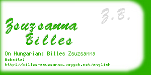 zsuzsanna billes business card